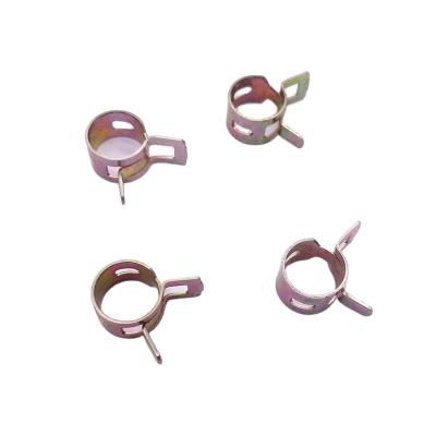 China Metal Steel Fuel Hose Clamp Spring Clips, Auto Fuel Hose Clips Cheap Price 65mn Spring Metal Xingzhuyou Standard 5-23mm NC; GUA metric for sale