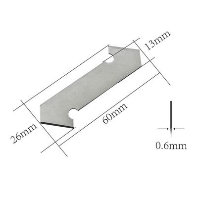 China Quick-Change Acrylic Cutter Blade 60*26*0.6 mm for sale