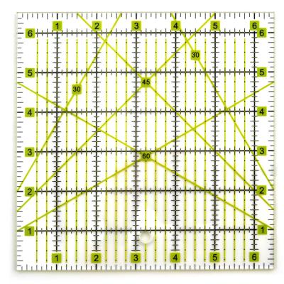 China For hot selling quilting quilting 6.5x6.5inch acrylic patchwork quilting rulers etc. for sale