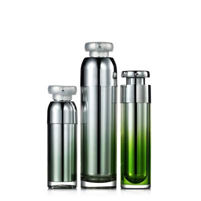 China BEAUTY PACKAGING Sale Luxury Green Empty Plastic Cosmetic Bottle Acrylic Cosmetic Packaging for sale