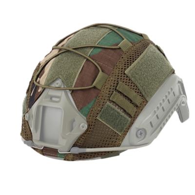 China FAST FAST Woodland Camouflage Helmet Fabric Bulletproof Helmet Cover for sale