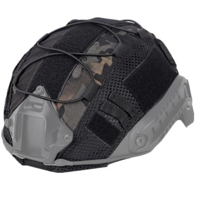 China FAST Helmet Black CP Camouflage FAST Bulletproof Cloth Helmet Cover for sale