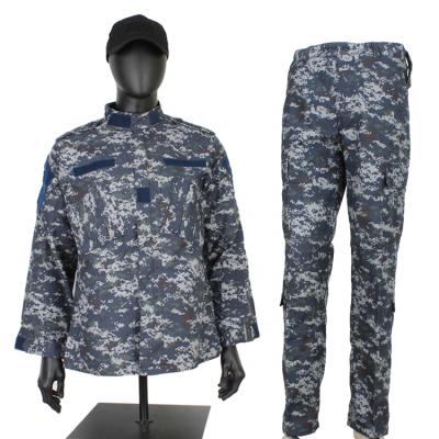 China Anti-Static Ocean AUC Factory Military Uniform Camouflage Digital Chinese Blue Navy Uniform for sale