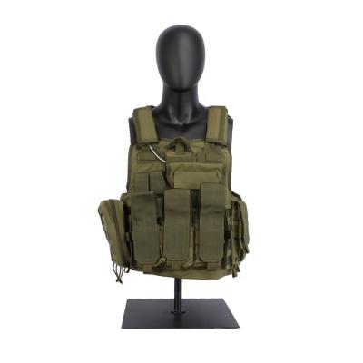 China Adult Olive Tactical Military Plate Carrier Molle Vest Carrier Tactical Weight Gear With Suspension System For Sale for sale