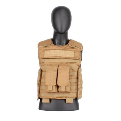 China New Style Selling Men's Molle Nylon Vest Light Weight Military Fashion Protective Adult Tactical Vest Khaki Top With Magazine Pocket for sale