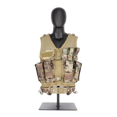 China New Outdoor Activities Army Multicamo Vest Style Hunting Vest Magazine Pouch CP Camouflage Molle Tactical Military System High End With Belt for sale