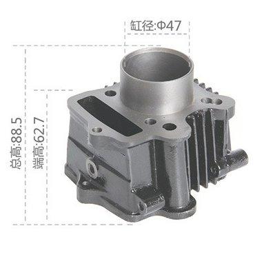 China Aluminum Alloy Buy 70Mm 72Mm 200Cc 250CCMotorcycle Engine Parts Motorcycle Cylinder Block For C70/JH70/C75 70mm cylinder for sale