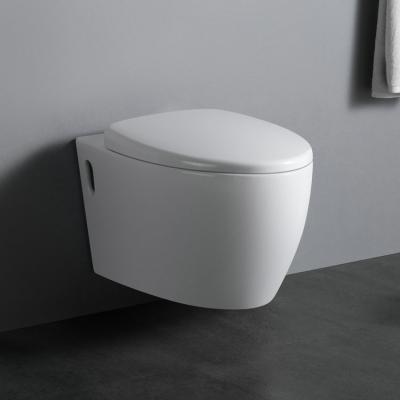 China WP1005 Western Style Sanitary Ware Gravity Flow Porcelain Toilet Concealed Cistern Wall Hung Toilet Dresser for sale