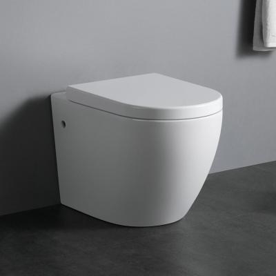 China WP1003 Western Design High Grade Porcelain Concealed Bathroom Wall Mounted White Toilet for sale