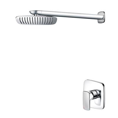 China Metered Spray Top Pressure Shower Marquee Stainless Steel Faucets Bathroom Faucets Removable Spray Shower Head Set for sale