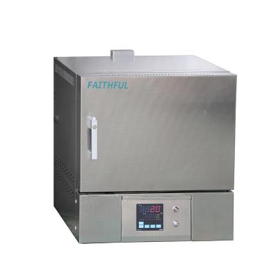 China Stainless Steel Laboratory Electric Resistance Ceramic Fiber Muffle Furnace 530*785*640mm for sale