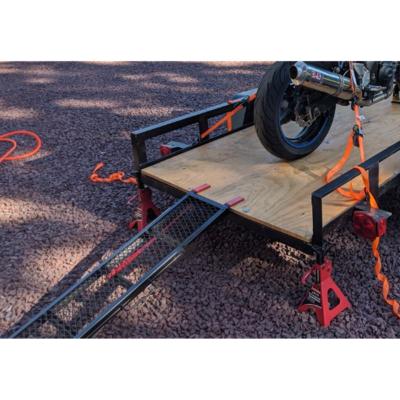 China Heavy Duty High Yield 800lbs Trailer Car Loading Trailer Ramp Aluminum And Steel Moto Ramp For Loading Capacity for sale