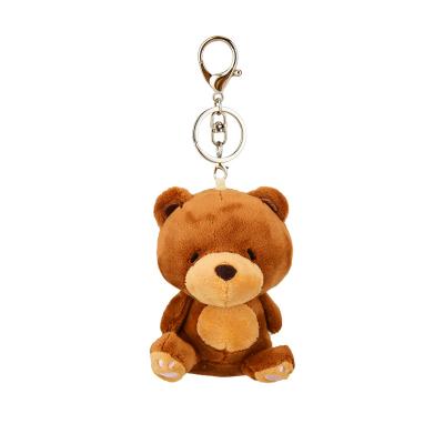 China Cute Mini Stuffed Animal Keyring Plush Toys Promotional Custom Logo Embroidery Plush Keychain Soft Toys for sale