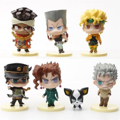 China Cartoon Toy JoJo's Quirky Adventure Cartoon PVC Ornaments Anime Action Figures for sale