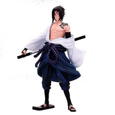 China Japanese PVC Toy Model Doll Gift Cartoon Toy 28cm Anime Narutos Sasuke Uchiha Action Number Collection for sale