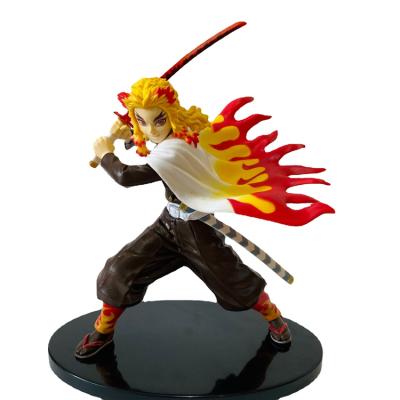 China Cartoon Toy Demon Slayer Mugen Train Rengoku Kyoujurou Anime PVC Action Model Figure Toys Action Number for sale