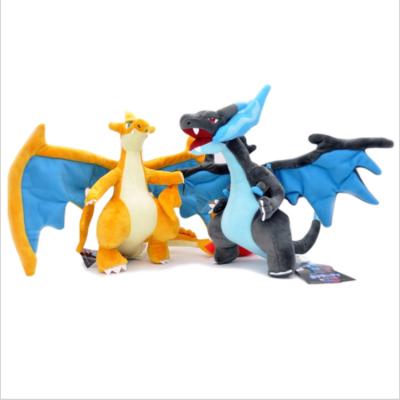 China Pokemon Super Plush Doll Stuffed Toys Pokemon Fire Dragon Charizard Mega Wholesale Stuffed Toys Gift For Children for sale