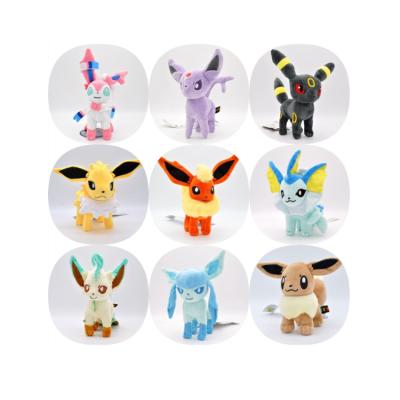 China Wholesale Ibei Heterochromic Fairy Heterochromic Plush Toy Cute Kawaii Gift Eevee Fire Elf Water Sun Moon Pokemon Plush Toys Cute for sale