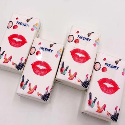 China Eco-Friendly Design Mini Handkerchief Paper Pocket Tissue Low Minimum Quantity Travel Customer Take Personal Care for sale