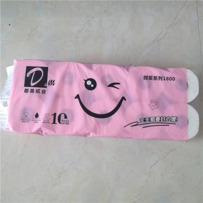 China Household Daily Chinese Customize Logo Industrial Hotel Retail Home Use Bathroom Tissue Soft Tissue Paper Roll for sale