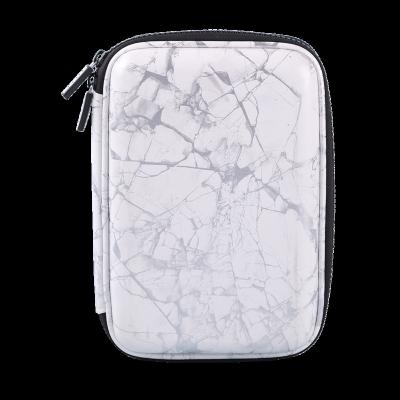 China ATTRACTIVE DESK DESIGN MARBLE PLUSTER 3D HARD-TOP POUCH CASE EVA COSMETIC CASE for sale