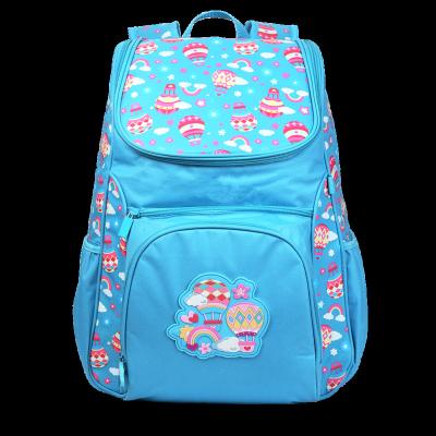 China Polyester FANTASY KIDS ATTRACTIVE BACKPACK SCHOOL BAG AIR BALLOON LIGHT BLUE for sale