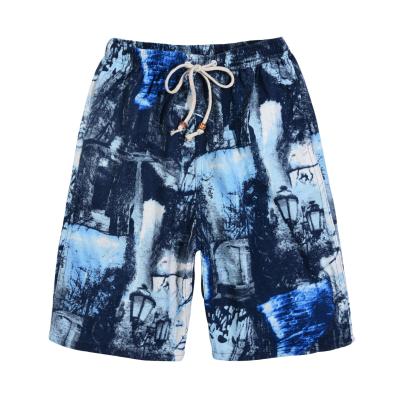 China Plus Size 2021 Hot Selling Canvas Men Half Pants Quick Dry Printed Beach Shorts For Men for sale