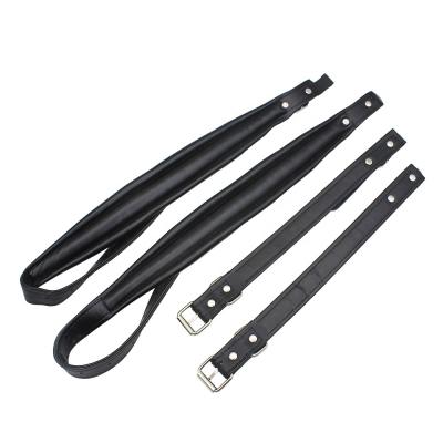 China Durable Adjustable Comfortable Thick Leatherette Sponge Core Accordion Shoulder Belt Straps TB5940 for sale