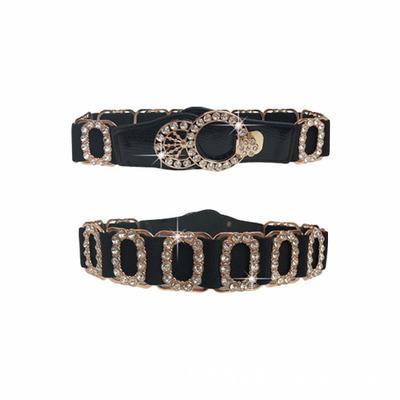 China Leisure Belt Ladies Belt Elastic Waist Sealing Diamond Women Belt for sale