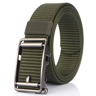 China Mens Cloth Elastic Belts Mens Cloth Stretch Woven Jeans Belts With Automatic Buckle for sale