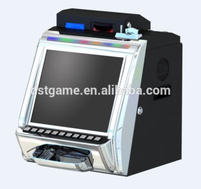 China Option: Video slot game console coin selector+bill acceptor + printer Taiwan Manufactory countertop cabinet for sale