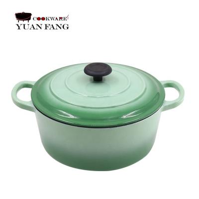 China Viable Hot Cast Iron Stew Stock Cooking Dutch Oven Enamel Pot Soup Utensils for sale