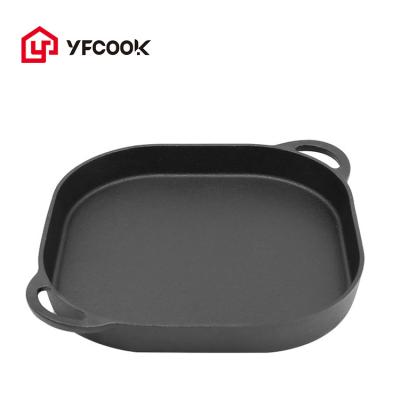 China Traditional Pre-Seasoned Square Skillet 10