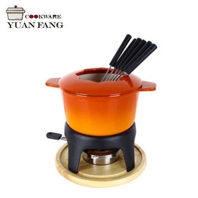 China TOPQ Sustainable Melting Cheese And Chocolate Fondue Eco-Friendly Set for sale