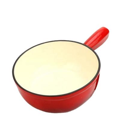 China Ideal viable for a cheese or chocolate enamel melting fondue pot for sale