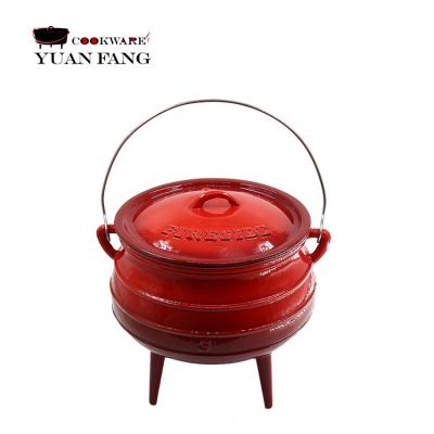 China viable cast iron cauldron for sale 3 legs casting iron south africa potjie pot for sale