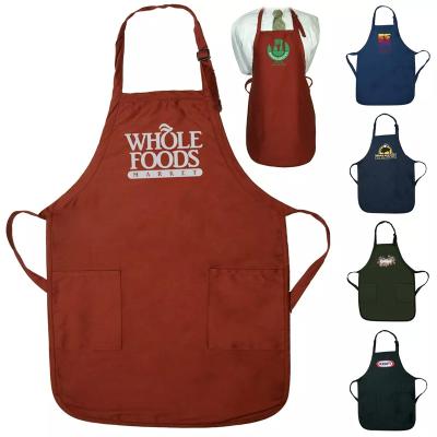 中国 Custom High Quality Customized Drinks/Food Cotton Cloth Aprons With Logo For Sale 販売のため