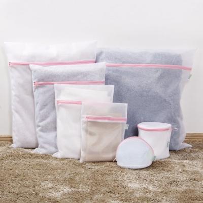 中国 Wholesale Customized Durable Eco-firendly Large Recycle Small Mesh Delicate Net Wash Bag RPET Lingerie Hanging Large Laundry Bag 販売のため