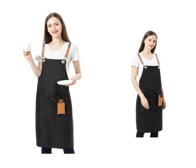 China SANITARY factory kitchen direct polyester work for cafe logo restaurant coveralls wholesale custom apron for sale