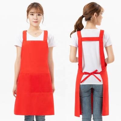 China Cheap Wholesale Custom Anti Food SANITARY Logo Chef Cafe BBQ SANITARY Pure Black Cotton Polyester Cooking Cleaning Chef Kitchen Beltrap Apron for sale