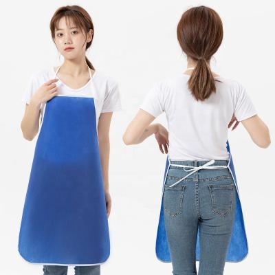 China Custom apron logo SANITARY non-woven advertising print for eating lobster hotpot restaurant advertising customized plain bib old for sale