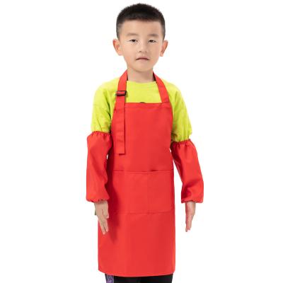 China SANITARY Hot Sale Parent-child Baking Dustproof Blacks Waterproof Polyester For Kids Apron for sale