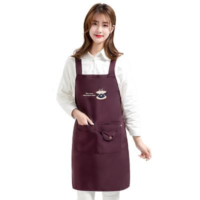 China SANITARY Kitchen Waterproof Oil Chef Cook Fashion Custom Logo Barista Beauty Salon Milk Shop Btrap Apron for sale