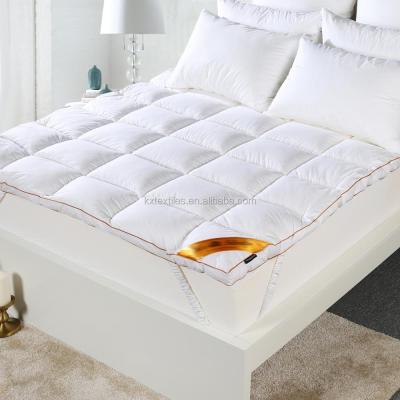 China Anti-bacteria Cotton 233TC Blanket Blue Bedroom Breathable Mattress Topper For Sale for sale