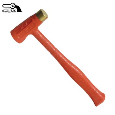 China Explosion-proof Copper Plastic Head Grip Knurling Dead Blow Hammer for sale