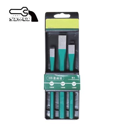 China Durable Woodworking CR-V60 3pc Woodworking Cold Chisel Set for sale