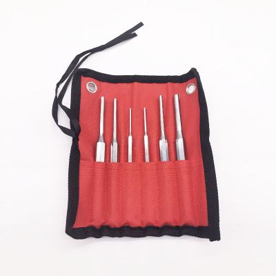 China CRV-60 Steel Octagonal Steel Cylindrical Bolt Punch Set With Cloth Rolling Bag Package for sale