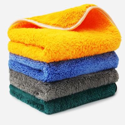 China Custom Wholesale Custom Twist 400gsm Thick High Quality Microfiber Car Wash Towel Car Cleaning Towel QUICK DRY for sale