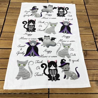 China Viable Custom Decorative 100% Cotton Microfiber Dish Towel Kitchen Towels Gift Decorative Towels for sale