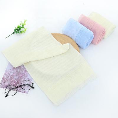 China QUICK DRY High Qualify 100% Baby Bath Tassel Towel Towel Bamboo Baby Sweat Face Towel for sale